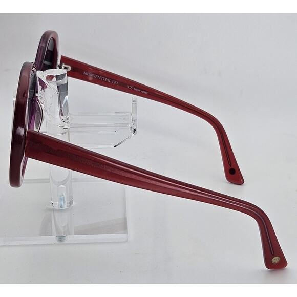 Morgenthal Frederics Brigitte Red Pink Oversized Sunglasses Handmade France E2 main image 7
